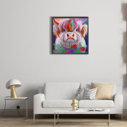 Highland Yak - Special Shaped Drill Diamond Painting 30*30CM