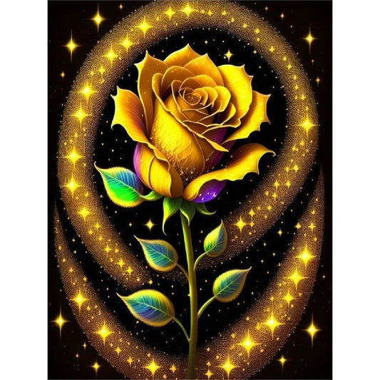 Glitter Rose - Full Round Drill Diamond Painting 30*40CM