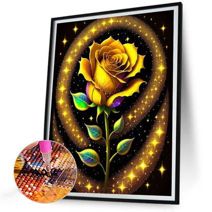 Glitter Rose - Full Round Drill Diamond Painting 30*40CM