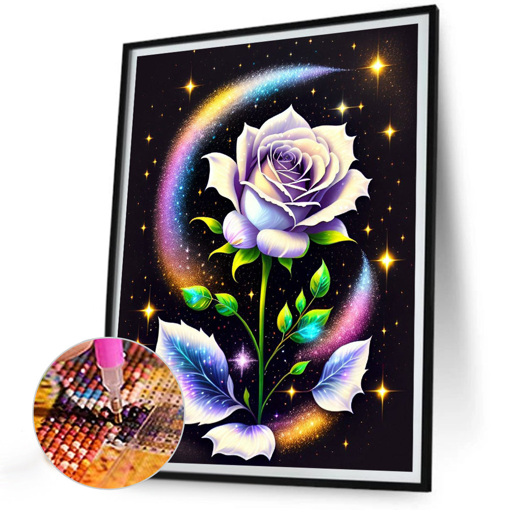 Glitter Rose - Full Round Drill Diamond Painting 30*40CM