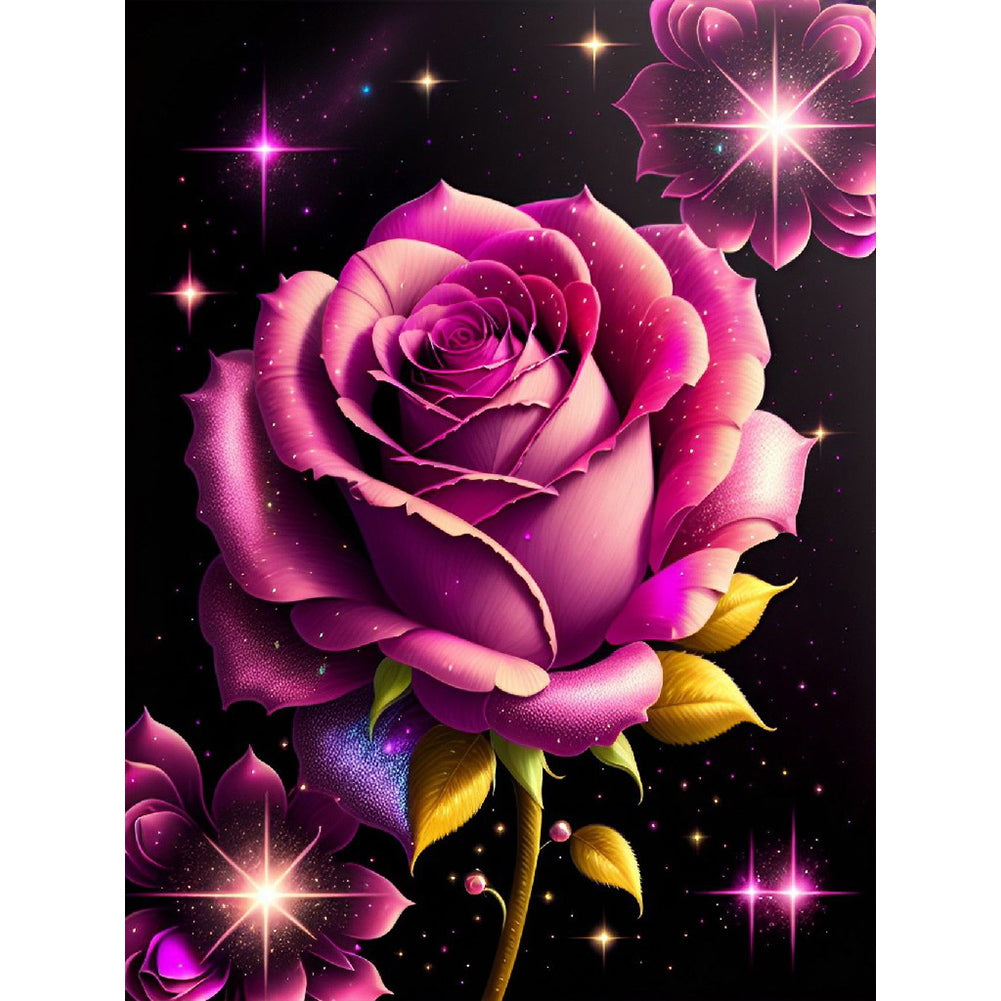 Glitter Rose - Full Round Drill Diamond Painting 30*40CM