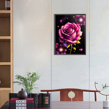 Glitter Rose - Full Round Drill Diamond Painting 30*40CM