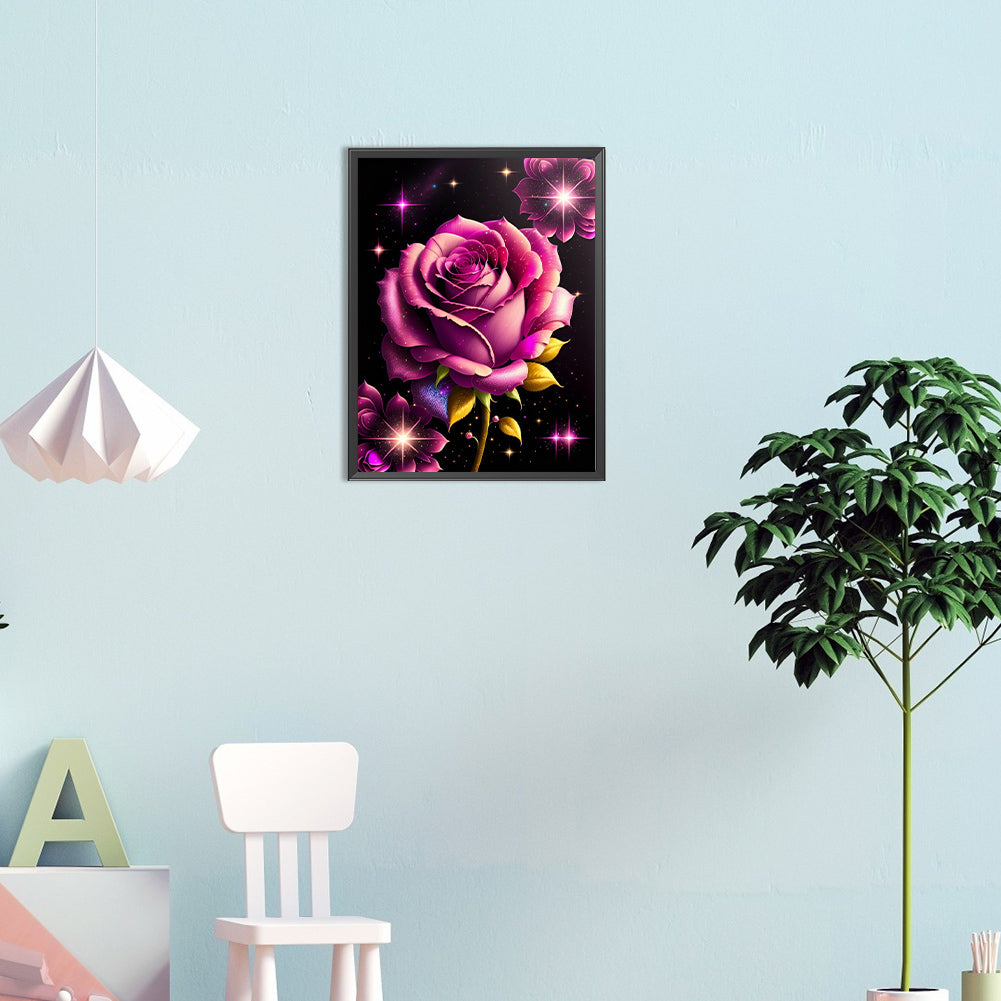 Glitter Rose - Full Round Drill Diamond Painting 30*40CM