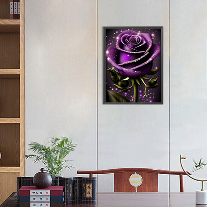 Glitter Rose - Full Round Drill Diamond Painting 30*40CM