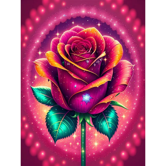 Glitter Rose - Full Round Drill Diamond Painting 30*40CM