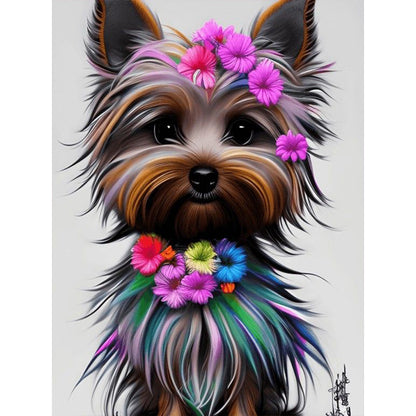 Yorkshire Terrier - Full Round Drill Diamond Painting 30*40CM