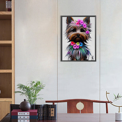 Yorkshire Terrier - Full Round Drill Diamond Painting 30*40CM