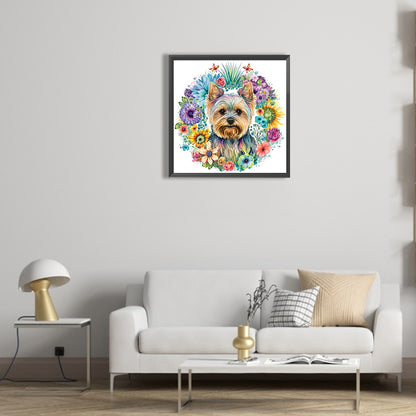 Yorkshire Terrier - Full Round Drill Diamond Painting 30*30CM
