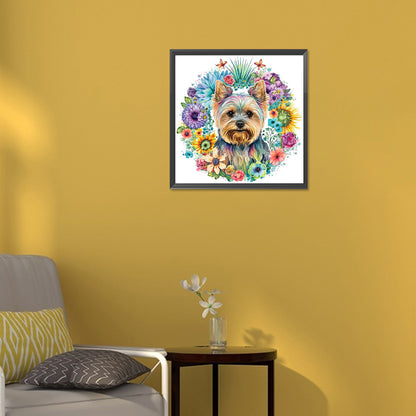 Yorkshire Terrier - Full Round Drill Diamond Painting 30*30CM