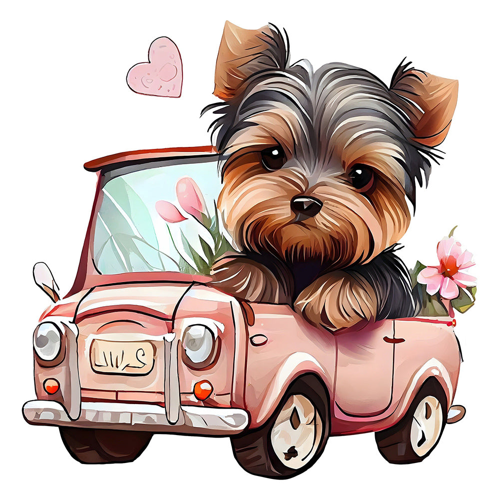 Yorkshire Terrier - Full Round Drill Diamond Painting 30*30CM
