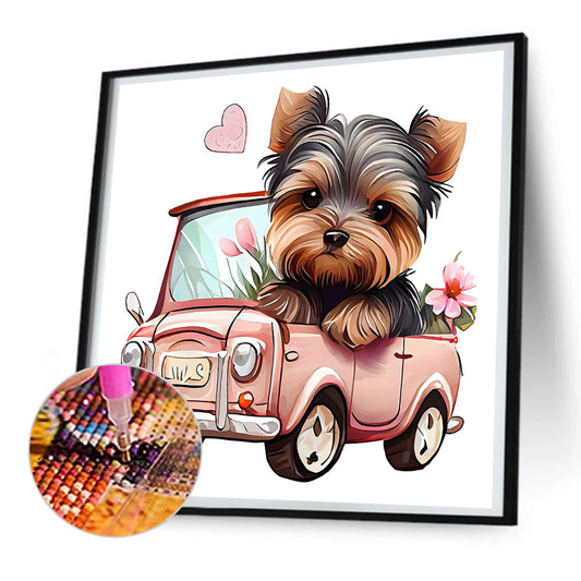 Yorkshire Terrier - Full Round Drill Diamond Painting 30*30CM