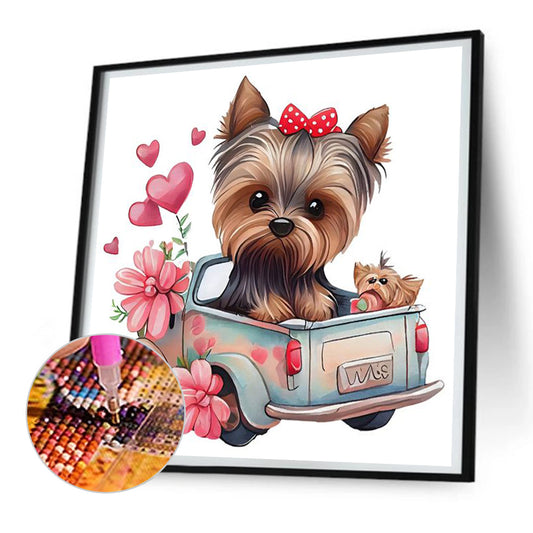 Yorkshire Terrier - Full Round Drill Diamond Painting 30*30CM