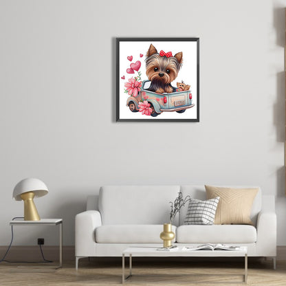Yorkshire Terrier - Full Round Drill Diamond Painting 30*30CM