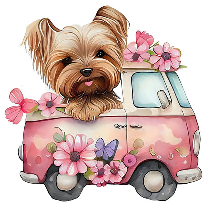 Yorkshire Terrier - Full Round Drill Diamond Painting 30*30CM