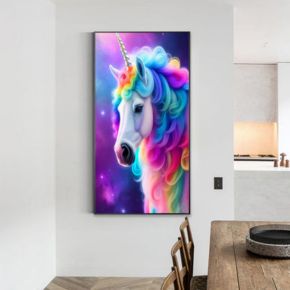 Elegant Unicorn - Full Round Drill Diamond Painting 40*70CM