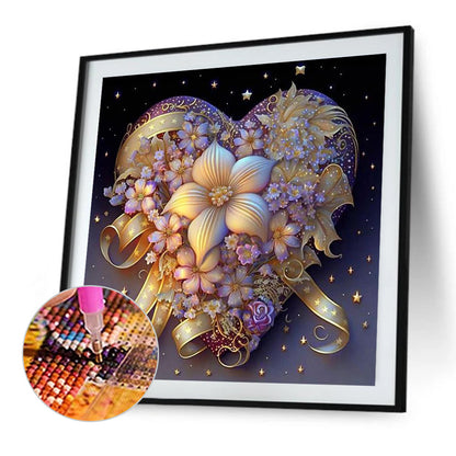 Love Flowers - Full Round Drill Diamond Painting 40*40CM