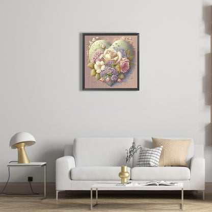 Love Flowers - Full Round Drill Diamond Painting 40*40CM