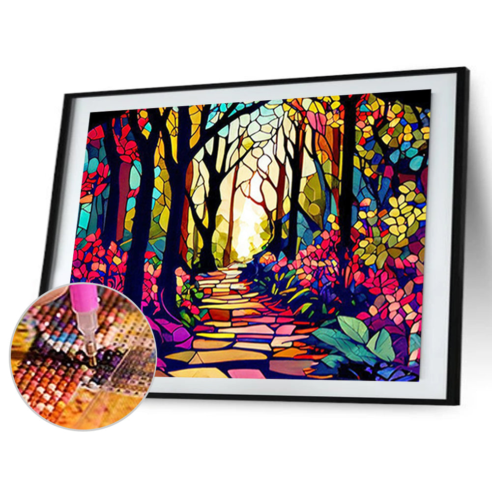 Garden Glass Painting - Full Round Drill Diamond Painting 40*30CM