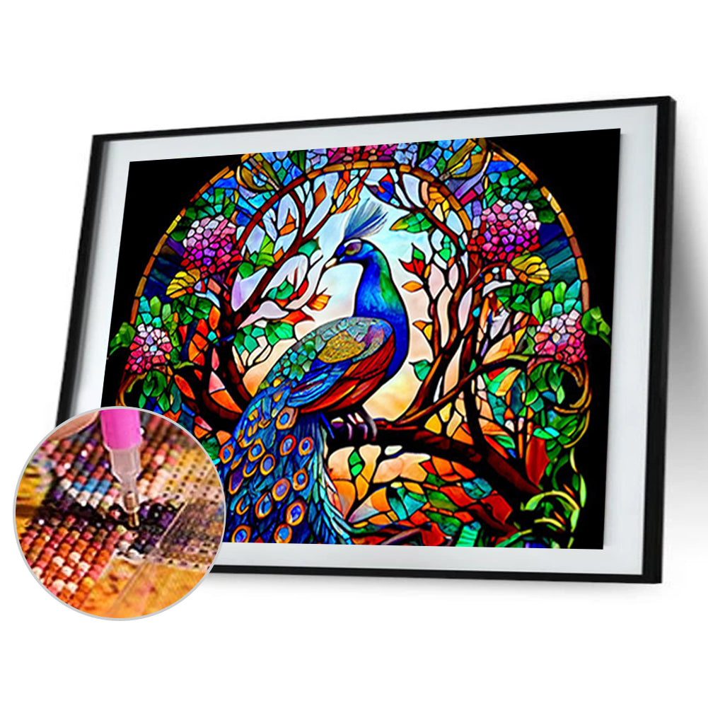 Garden Glass Painting - Full Round Drill Diamond Painting 40*30CM