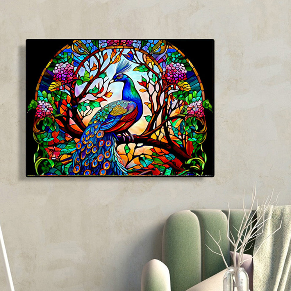 Garden Glass Painting - Full Round Drill Diamond Painting 40*30CM