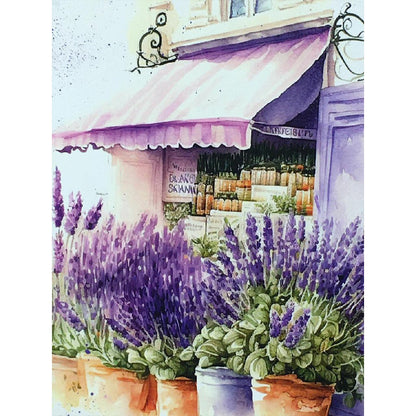 Lavender Outside - Full Round Drill Diamond Painting 40*50CM