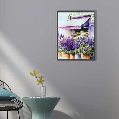 Lavender Outside - Full Round Drill Diamond Painting 40*50CM