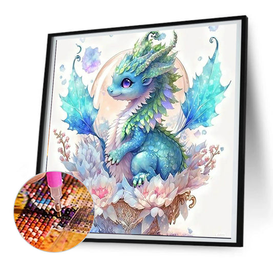Baby Dragon - Full Round Drill Diamond Painting 30*30CM