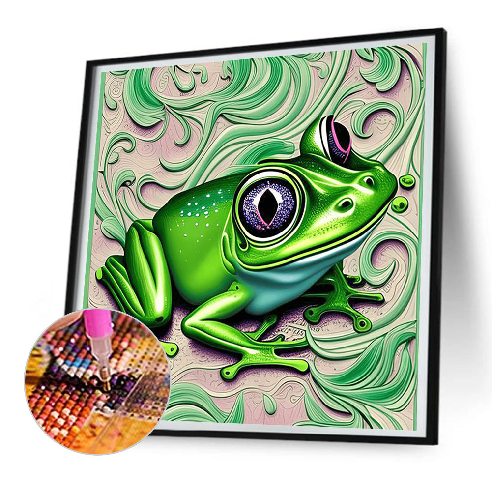 Frog - Full Round Drill Diamond Painting 30*30CM