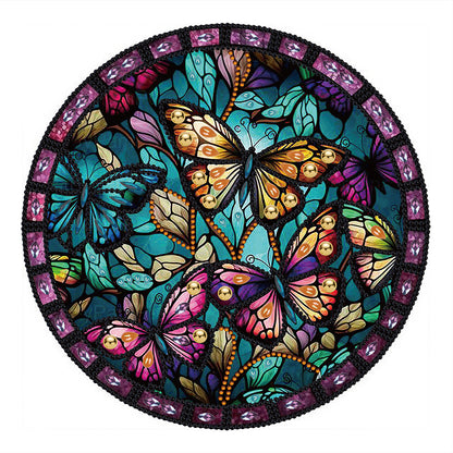 Butterfly Glass Painting - Special Shaped Drill Diamond Painting 30*30CM