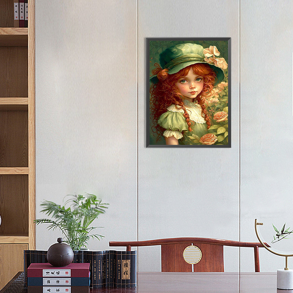 Little Girl - Full Round Drill Diamond Painting 30*40CM