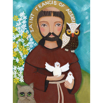 Saint Francis Of Assisi - Full Round Drill Diamond Painting 30*40CM