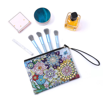 DIY Diamond Painting Wallet Purse Flowers Rhinestone Mosiac Handbag Women Clutch