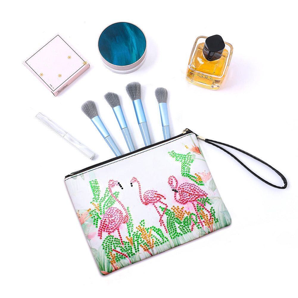 DIY Diamond Painting Wallet Purse Flowers Rhinestone Mosiac Handbag Women Clutch