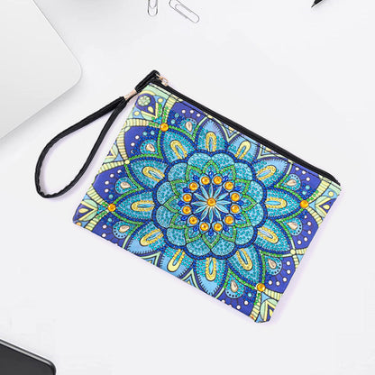 DIY Diamond Painting Wallet Purse Flowers Rhinestone Mosiac Handbag Women Clutch