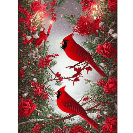 Cardinal - Full Round Drill Diamond Painting 30*40CM