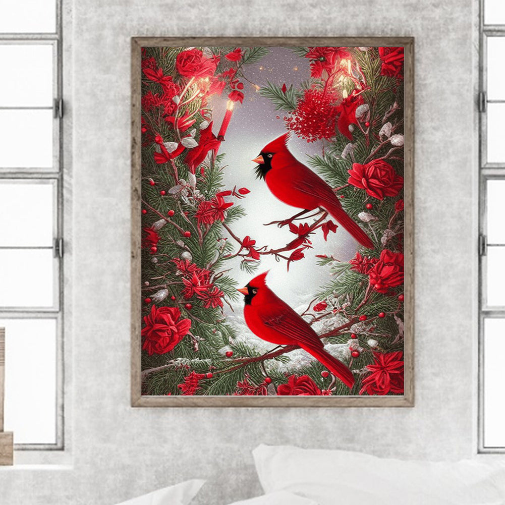 Cardinal - Full Round Drill Diamond Painting 30*40CM