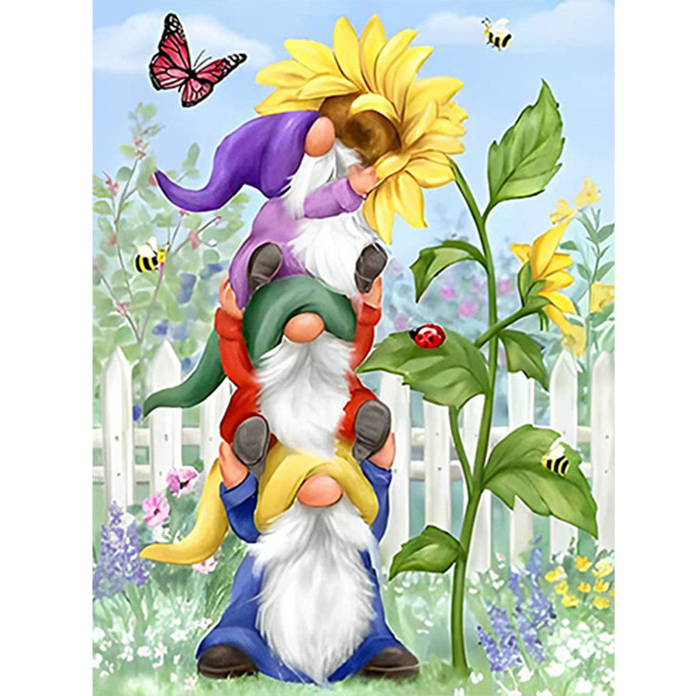 Garden Gnome - Full Square Drill Diamond Painting 30*40CM