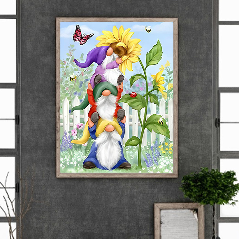 Garden Gnome - Full Square Drill Diamond Painting 30*40CM