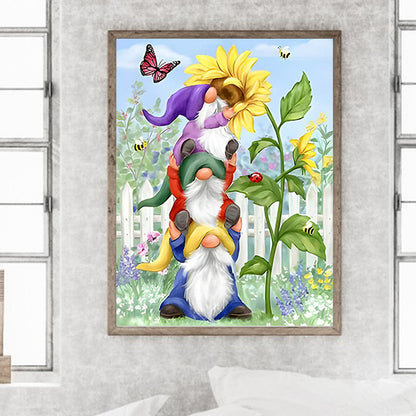 Garden Gnome - Full Square Drill Diamond Painting 30*40CM