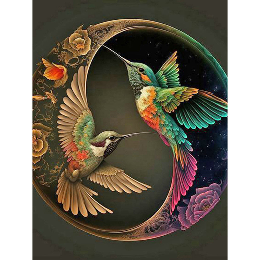 Hummingbird - AB Dril Square Diamond Painting 30*40CM