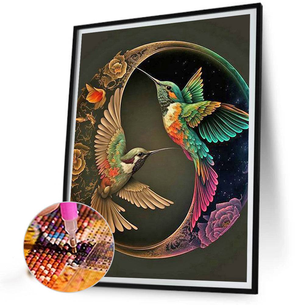 Hummingbird - AB Dril Square Diamond Painting 30*40CM