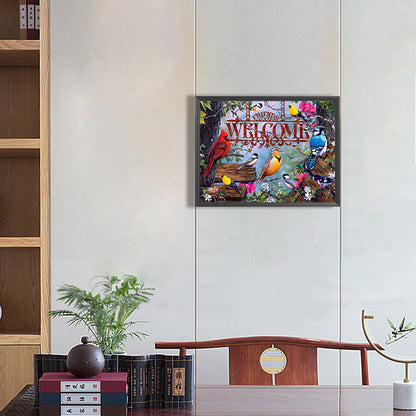 Welcome Friends - Full Square Drill Diamond Painting 30*40CM