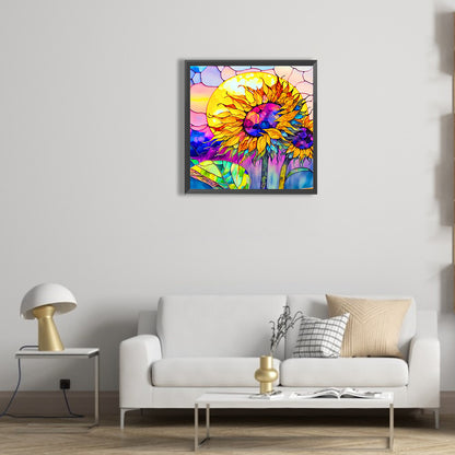 Sunflower - Full Round Drill Diamond Painting 30*30CM