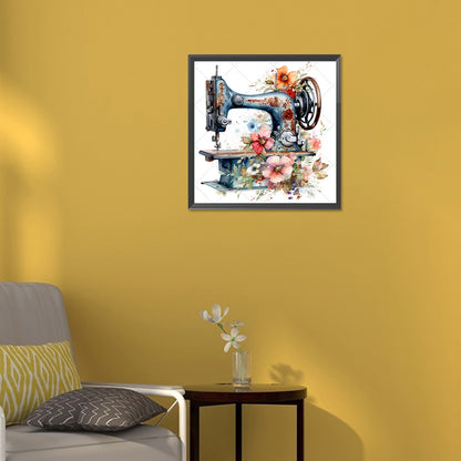 Sewing Machine - Full Round Drill Diamond Painting 30*30CM