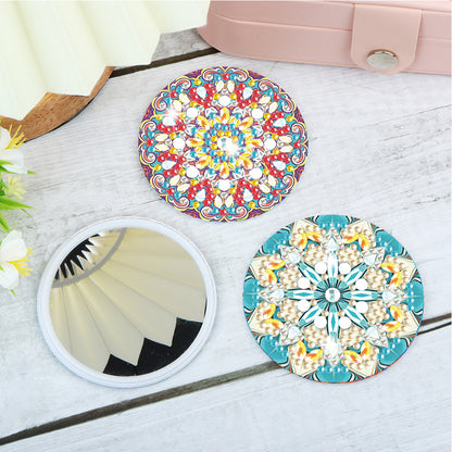 3pcs Crystal Diamond Mirror Portable DIY Art Craft Set Datura for Adult and Kids