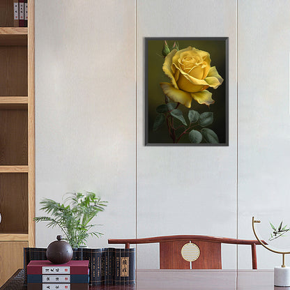 Yellow Rose - Full Round Drill Diamond Painting 30*40CM