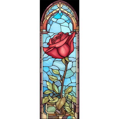 Rose Glass Painting - Full Round Drill Diamond Painting 30*90CM