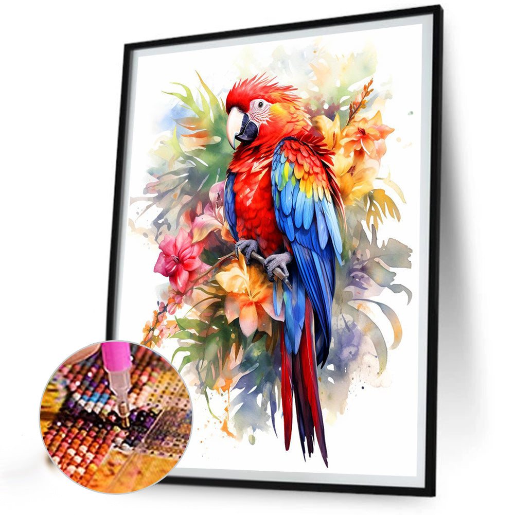 Parrot - Full Round Drill Diamond Painting 40*50CM