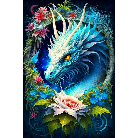 Domineering Dragon - Full Round Drill Diamond Painting 40*60CM