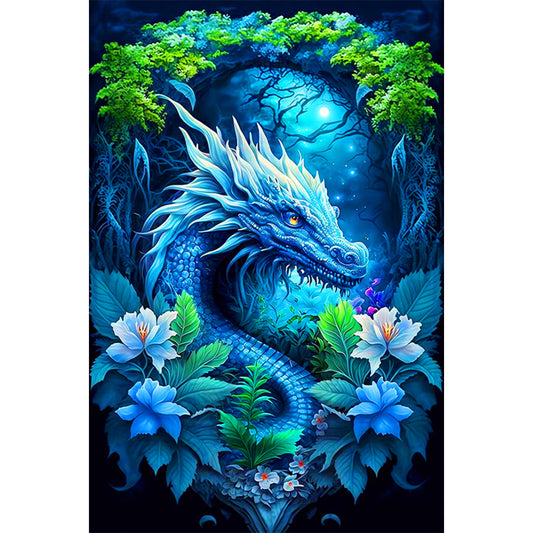 Domineering Dragon - Full Round Drill Diamond Painting 40*60CM